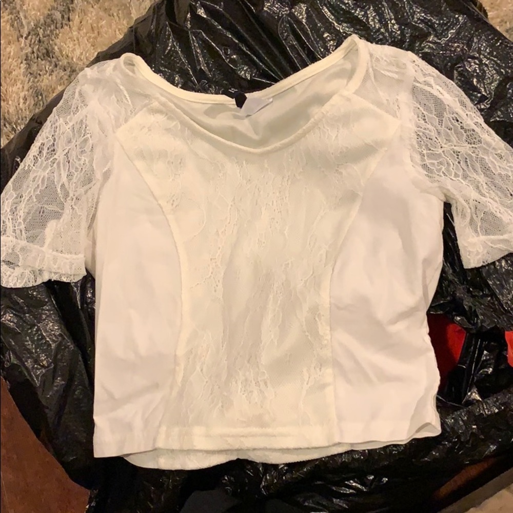 Lace crop top